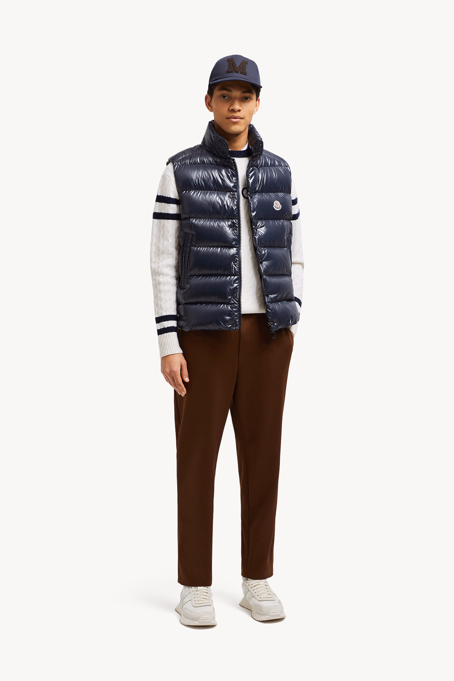 Tibb Down Vest Men Navy Blue Moncler 0